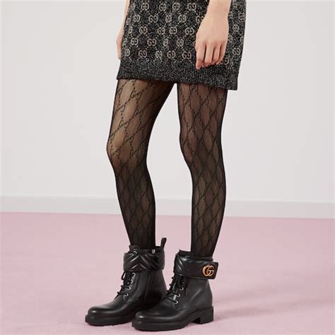 black gucci tights outfit|gucci interlocking g tights black.